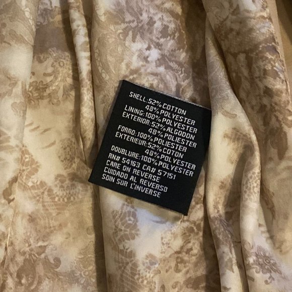 Guess Tan Trench Coat / Size: L / Color: Tan / Womens - Picture 7 of 7